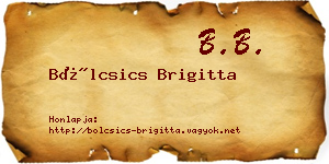Bölcsics Brigitta névjegykártya